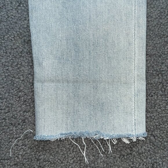 REFORMATION VINTAGE LEVI'S REPURPOSED LIGHT WASH RARE BACK SEAMS  MADE IN USA 25 - Picture 5 of 16